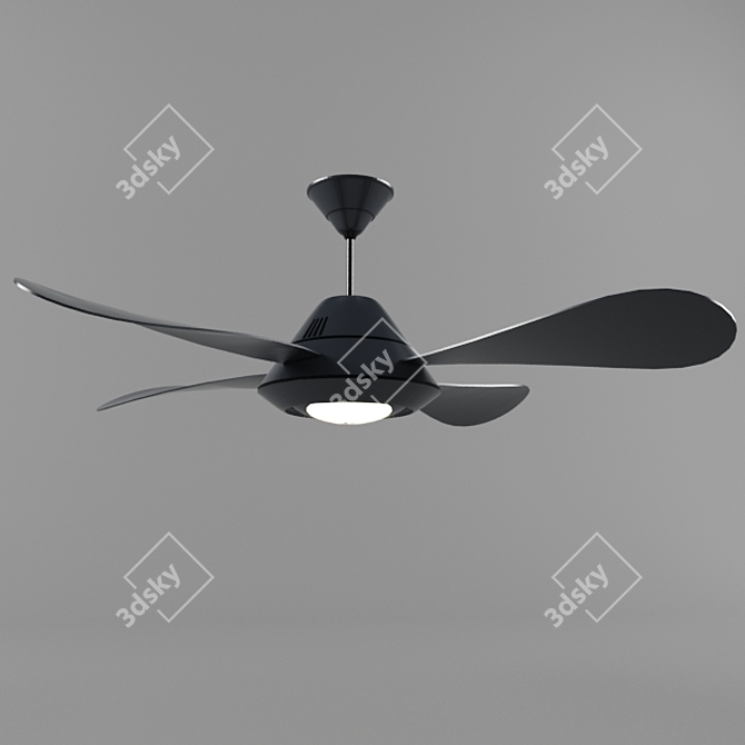 IllumiFan: Versatile Lamp & Fan 3D model image 1