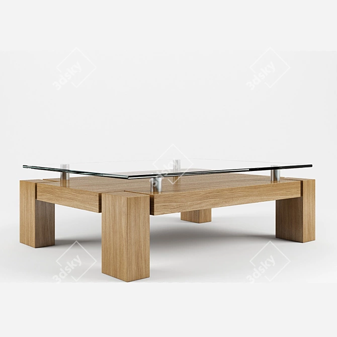 Versatile Folding Table 3D model image 1