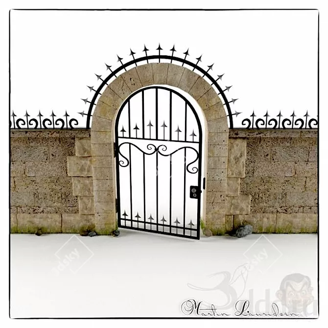 Castle Gate: Your Path to Royalty 3D model image 1