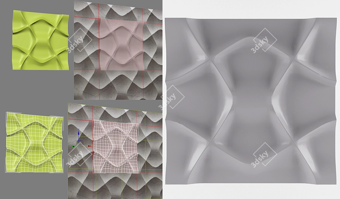 3D Plaster Design 3D model image 1