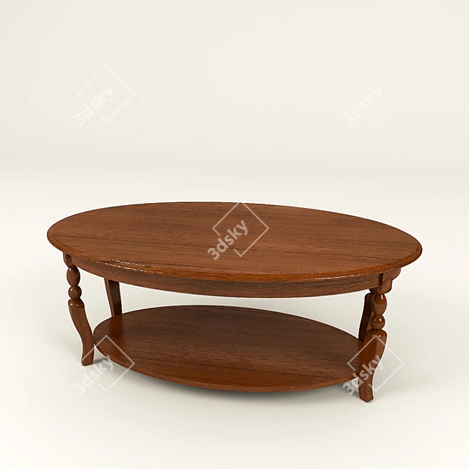 Sleek Coffee Table: Tavolino 3D model image 1