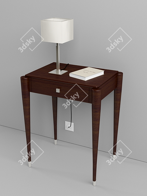 Versatile Bedside Table 3D model image 1