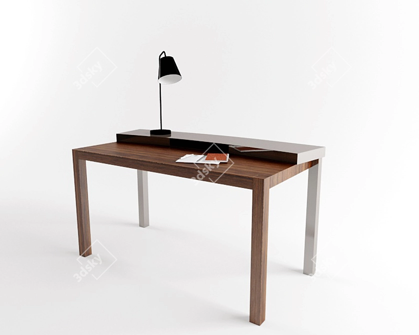 Cattelan Italia DaVinci: Stylish and Compact 140cm Dining Table 3D model image 1