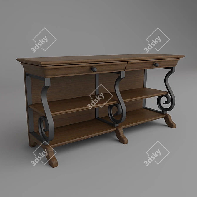 A.R.T. Margaux TV Console - Stylish Entertainment Furniture 3D model image 1