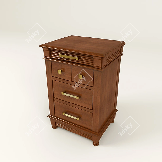 Sevzapmebel Bedside Table 3D model image 1