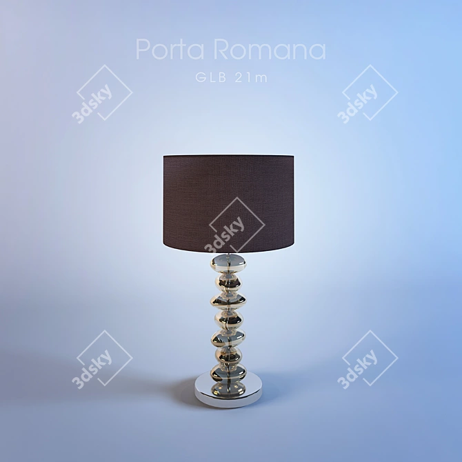 Porta Romana GLB: Elegant Lighting Solution 3D model image 1