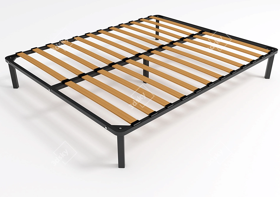 OrthoBed Base: Square Feet 3D model image 1