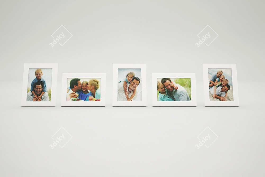 Family Frames Set - IKEA 3D model image 1