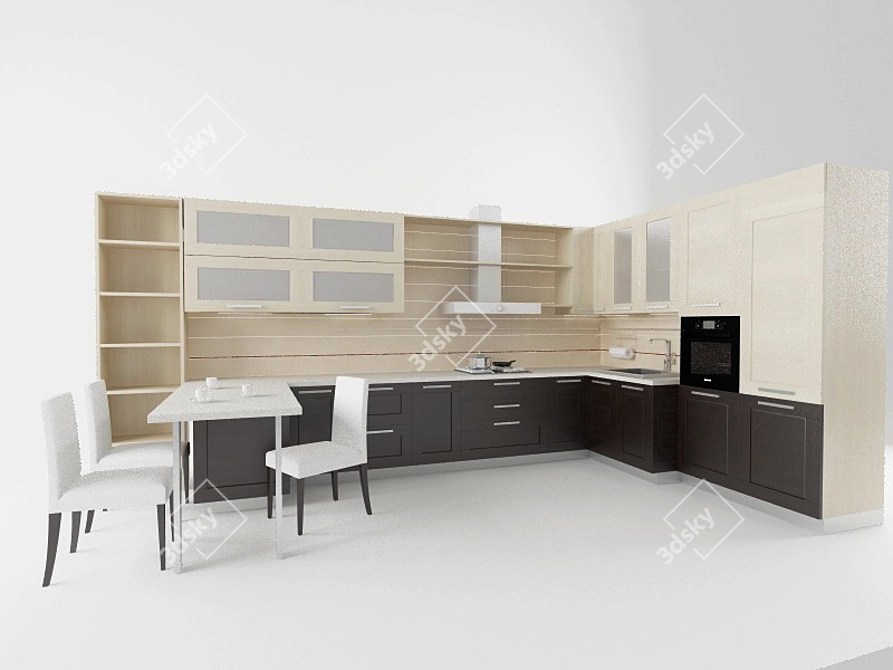 Sleek Kitchen Essentials 3D model image 1