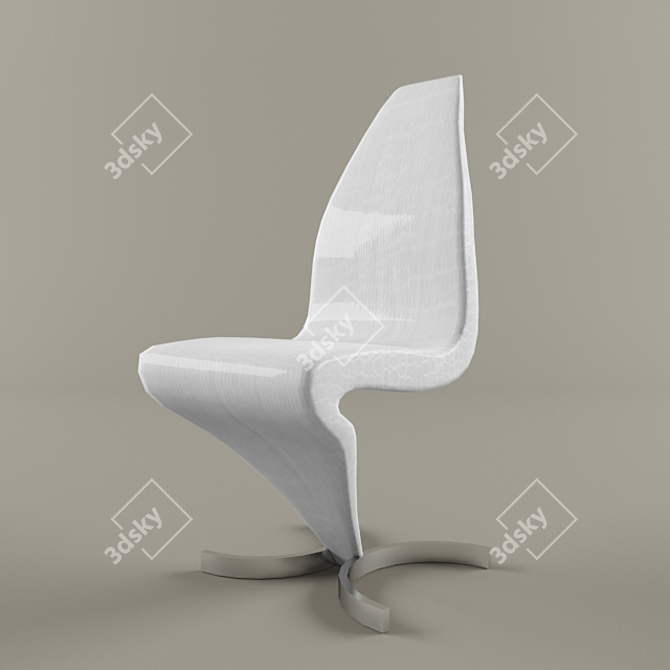 Elegant Betty Dining Chair 3D model image 1