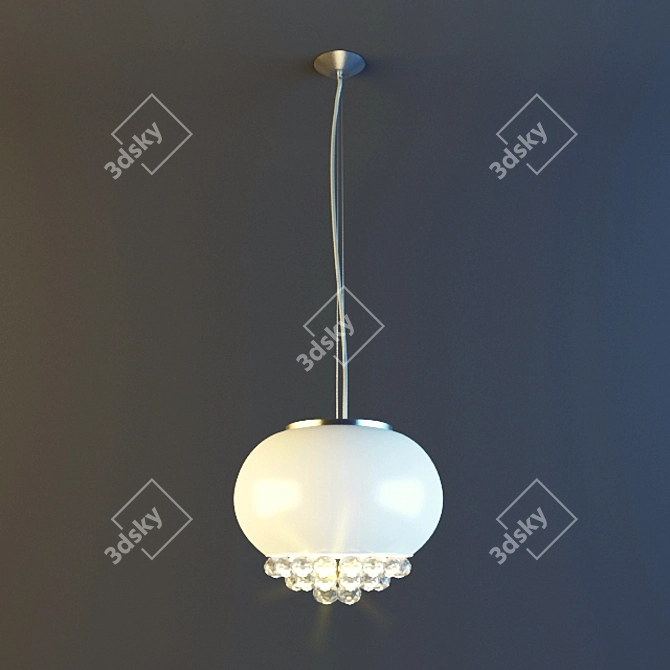 Title: Elegant Mirrored Chandelier 3D model image 1