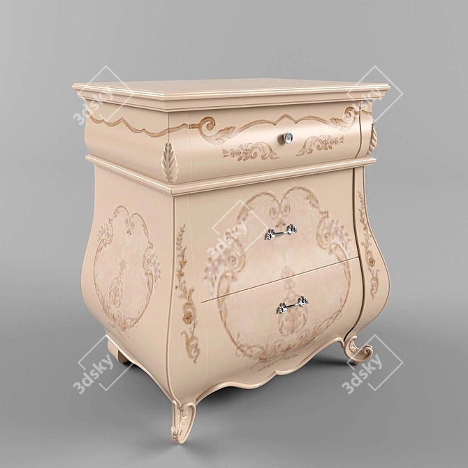 Monreale Bedside Table 3D model image 1