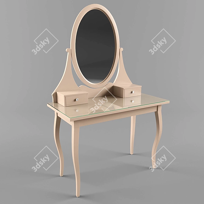 Elegance Vanity Table 3D model image 1