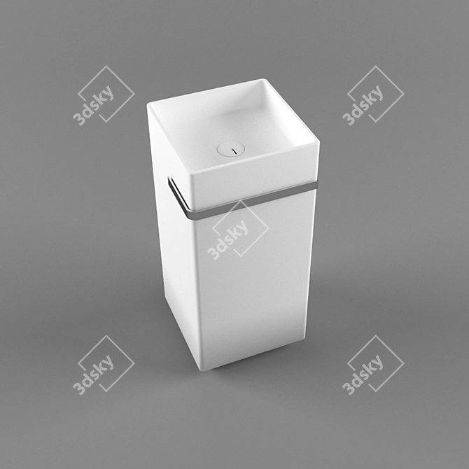 Modern Cubic Design-Style Table 3D model image 1