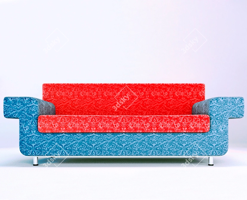 ComfortMax Sofa 3D model image 1