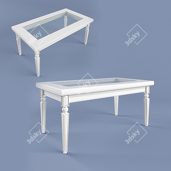 Designer-inspired Coffee Table 3D model image 1