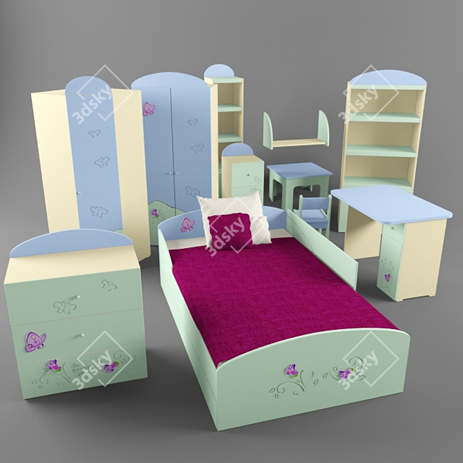 Secret Garden: Elegant and Enchanting Baggi 3D model image 1