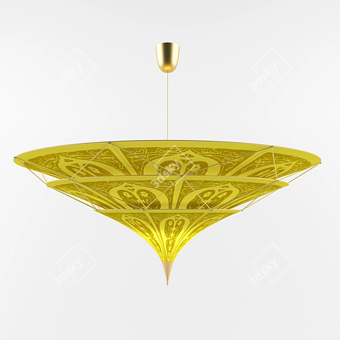 Elegant Crystal Chandelier 3D model image 1