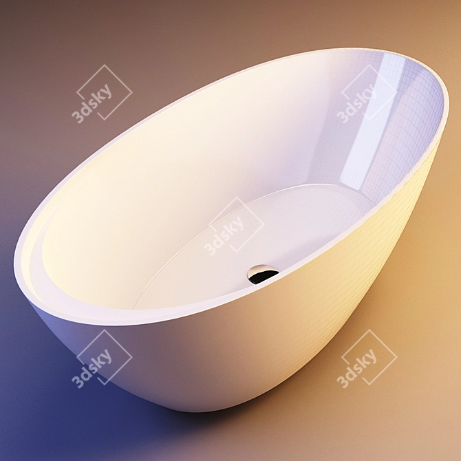 Elegant Simas Bohemien Bathtub 3D model image 1