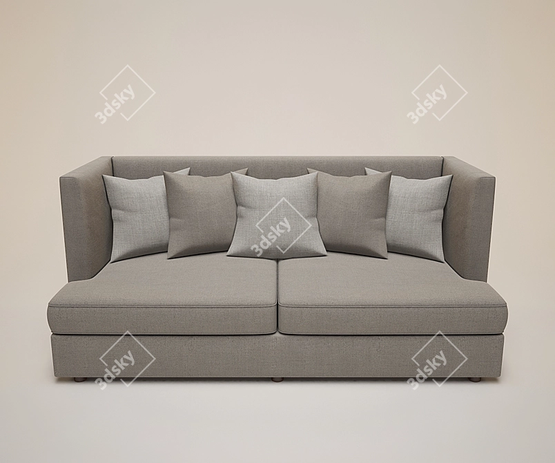 Cozy Retreat Sofa 3D model image 1