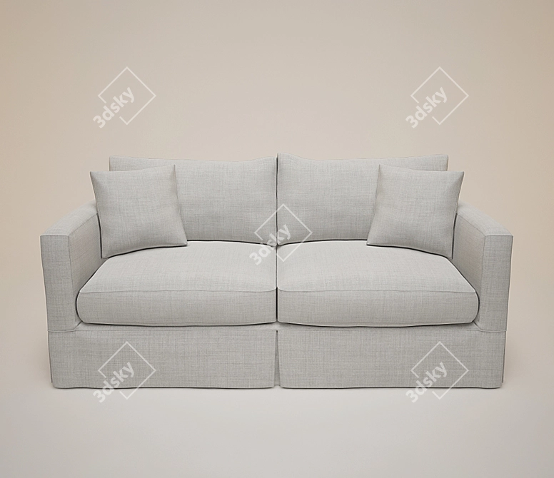 Cozy Comfort: Willow 2 Sofa 3D model image 1