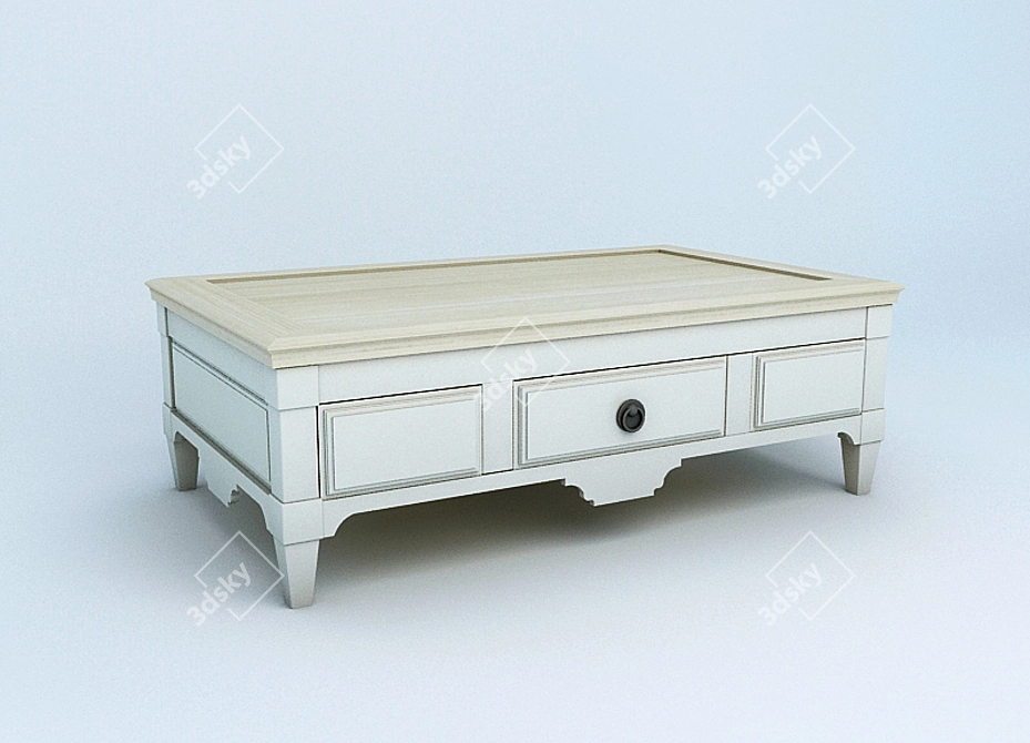 Classic Coffee Table 3D model image 1