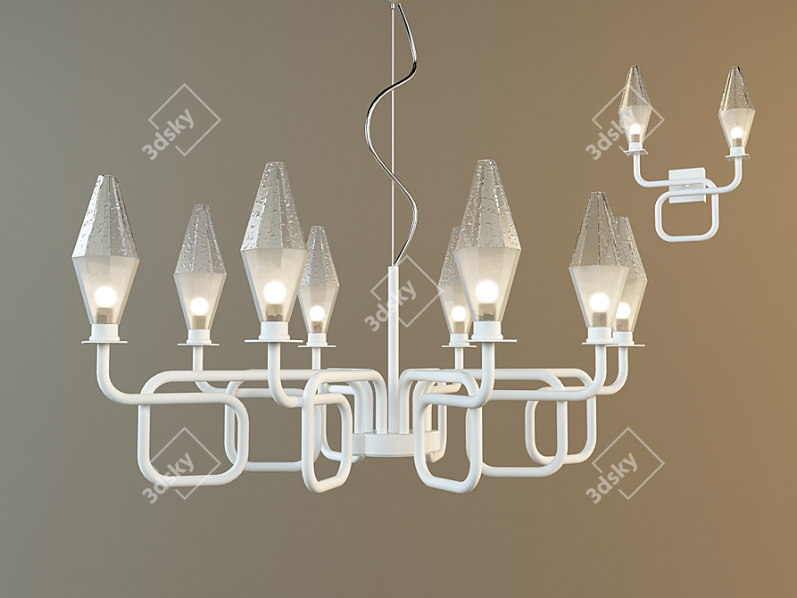 Elegant Chandelier Design | Art.6970.8 3D model image 1