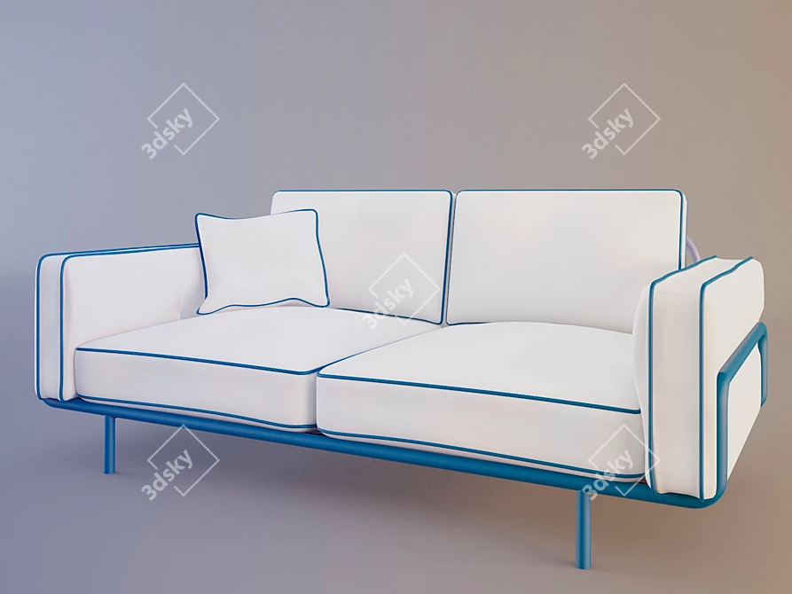 IKEA PS 2012 Sofa: Sleek & Spacious 3D model image 1