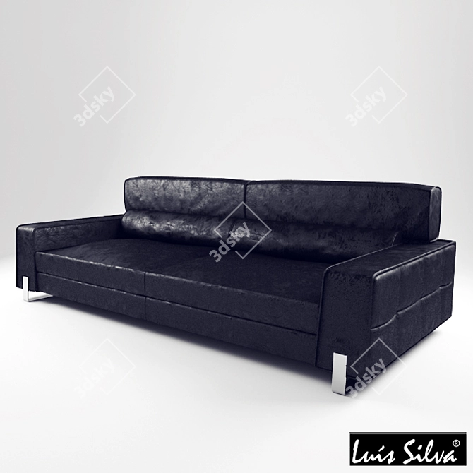 Customizable Luis Silva Ancora Sofa 3D model image 1