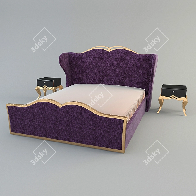 Comfy Dream Bed 3D model image 1