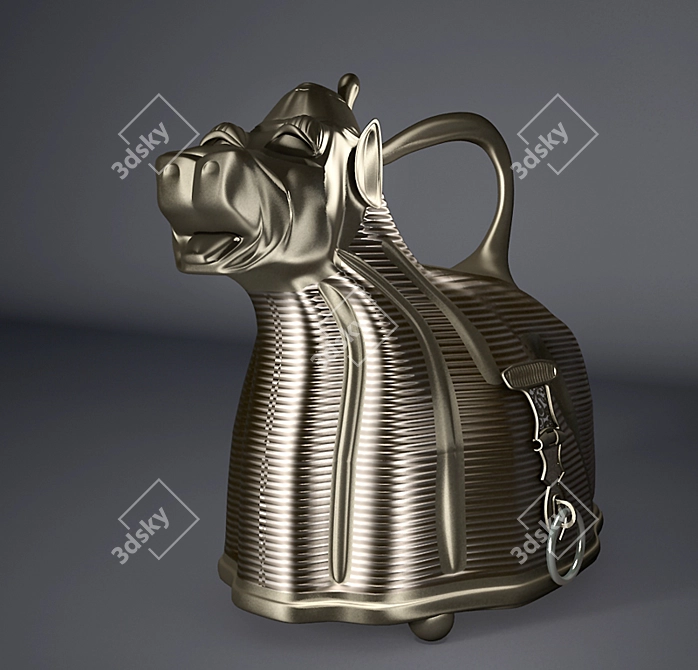 Ethnic Animal-Shaped Casket 3D model image 1