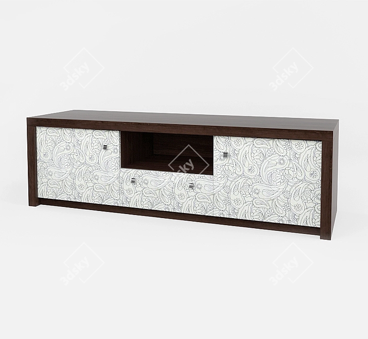 Olivie TV Cabinet: Stylish Storage Solution 3D model image 1