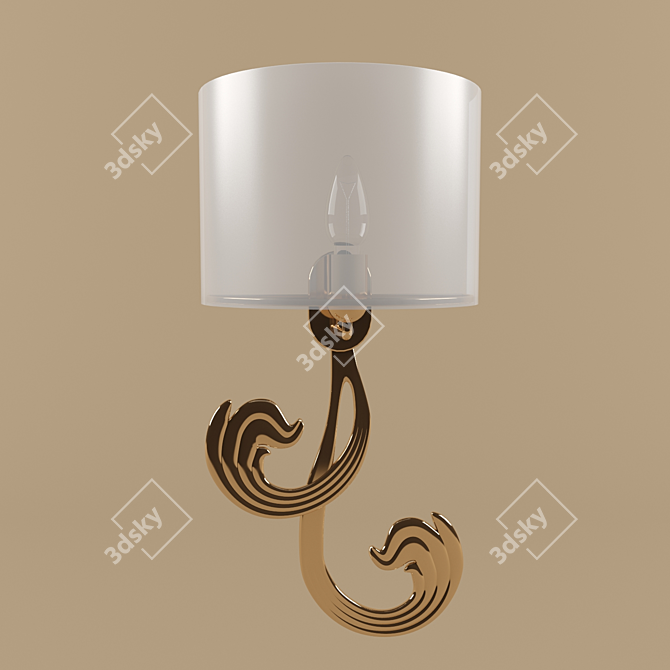 Elegant Gallo Wall Sconce 3D model image 1