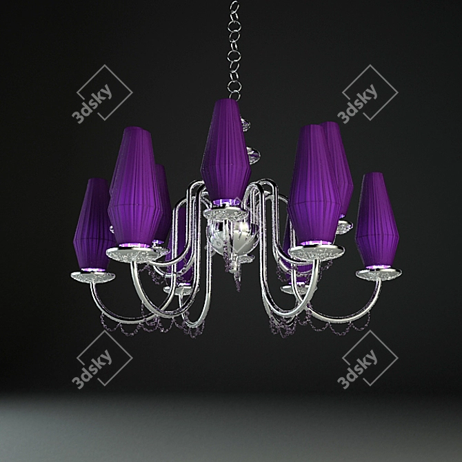 Elegant Bellart Milady Chandelier 3D model image 1