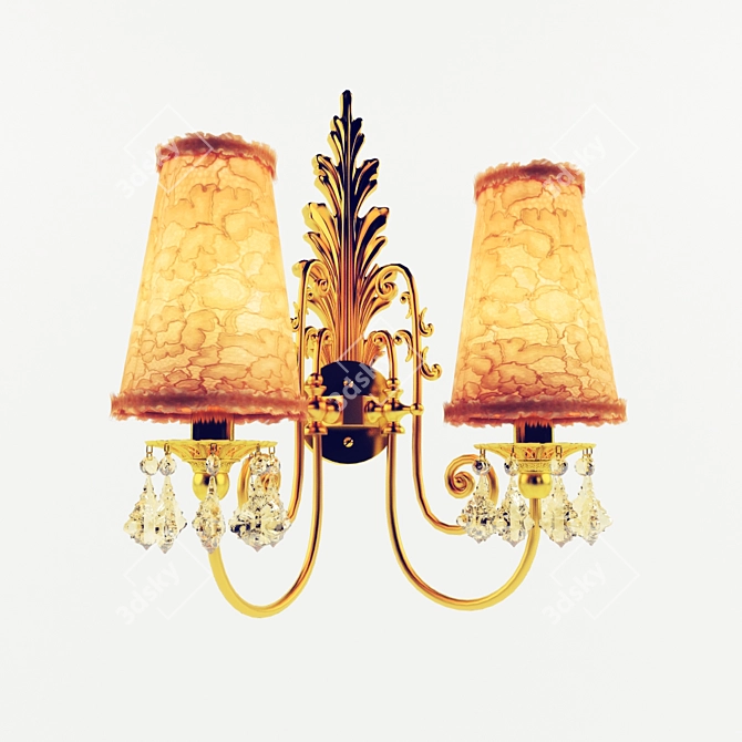 Marina Wall Sconce 3D model image 1