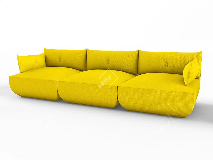 Unique Insolito Grande Sofa 3D model image 1