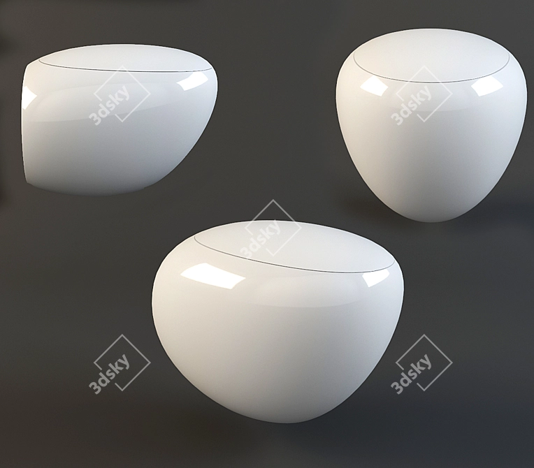 Elegant Laufen Alessi Toilet 3D model image 1