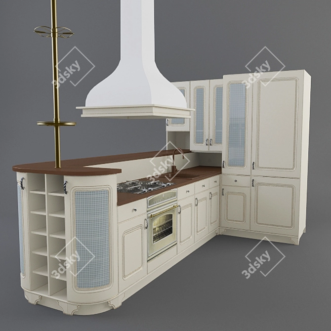 Elt Brera Kitchen: Stylish and Functional 3D model image 1