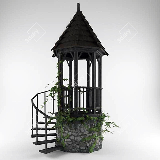 Panoramic Watchtower 3D model image 1