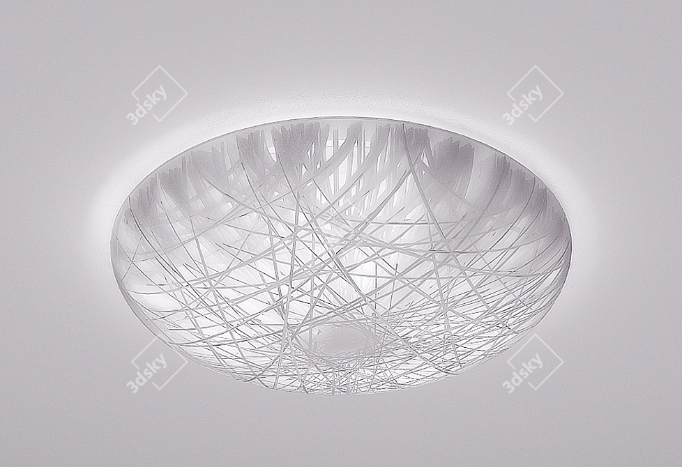 Title: Modern Big-size Ceiling Lamp 3D model image 1