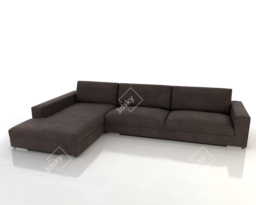 ComfortMax Sofa: Luxury meets style 3D model image 1