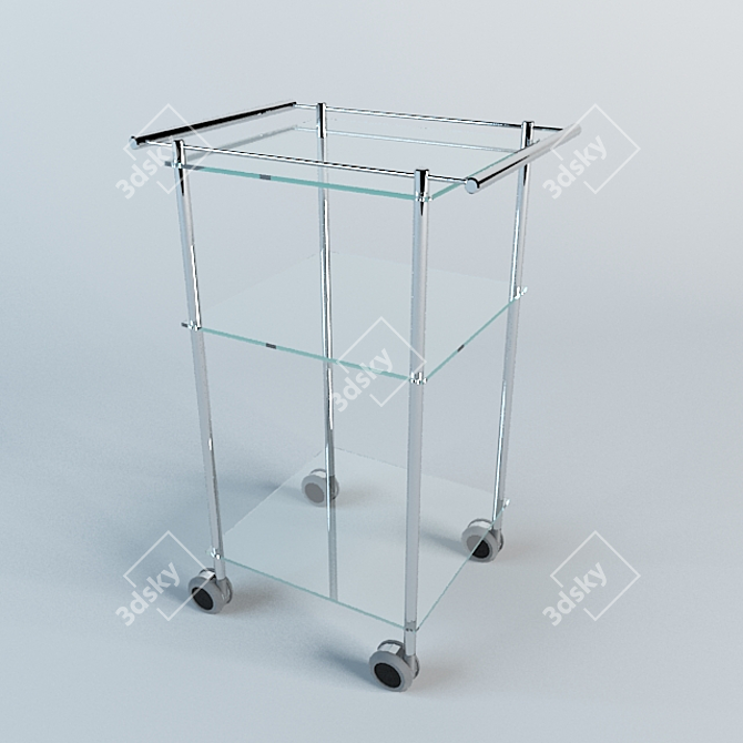 Bathroom Cart Utility Table 3D model image 1