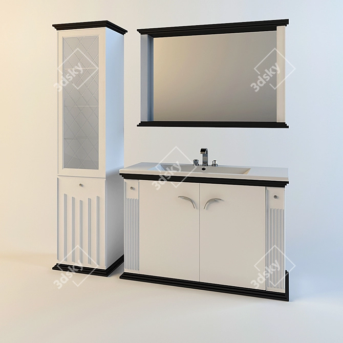 Elegant Rondo Furniture 3D model image 1