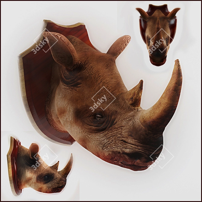 Rhino - Textured Collectible Addition 3D model image 1