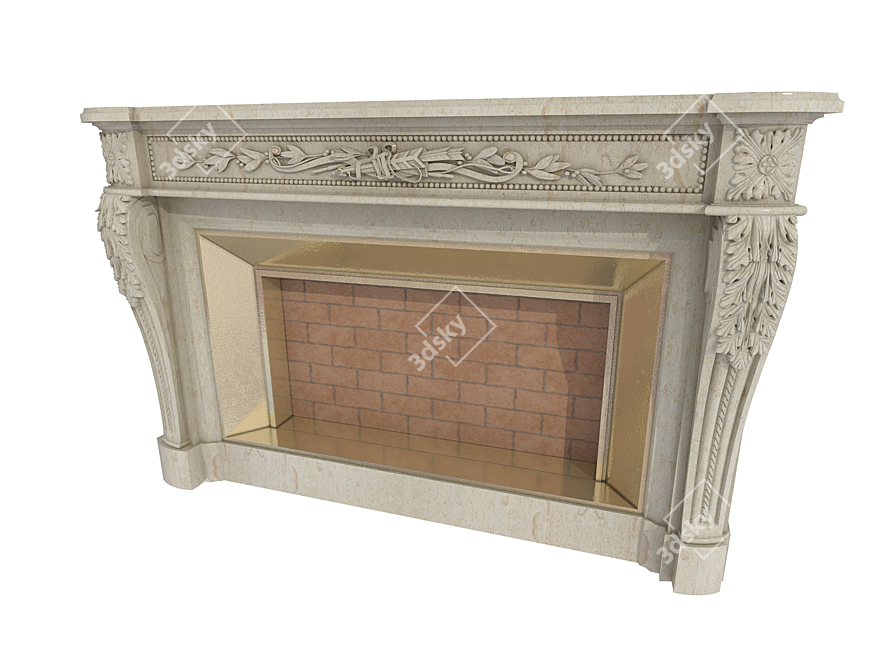 Petersburg Fireplaces: Classic Elegance 3D model image 1