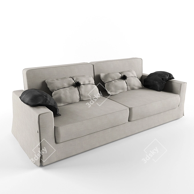 Modern Italian Sofa Bed 3D model image 1