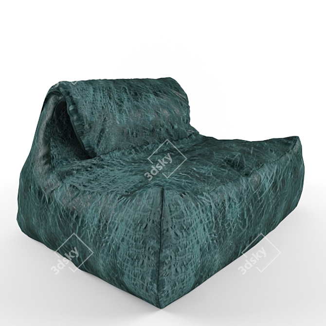 Elegant Designer Sofa 3D model image 1