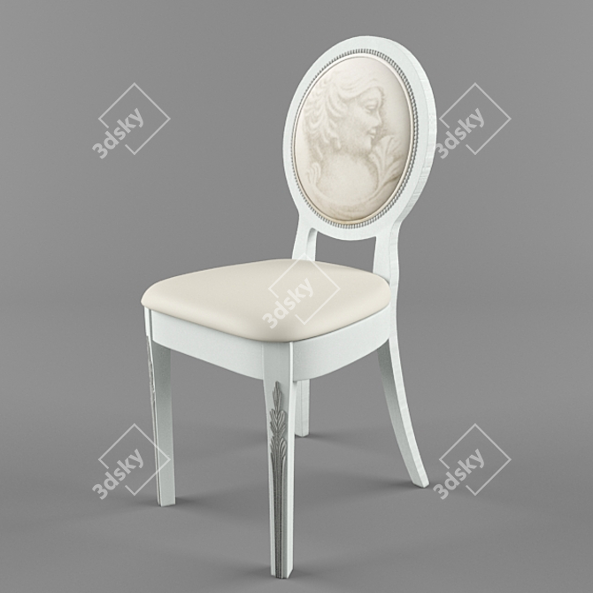 Snowy Provence: Elegant French Designer Furniture 3D model image 1