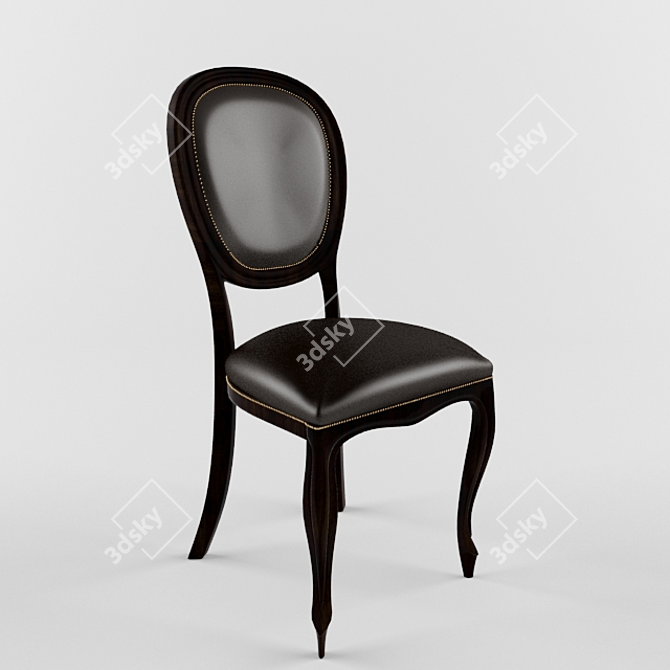 Elegant Vintage Chair 3D model image 1