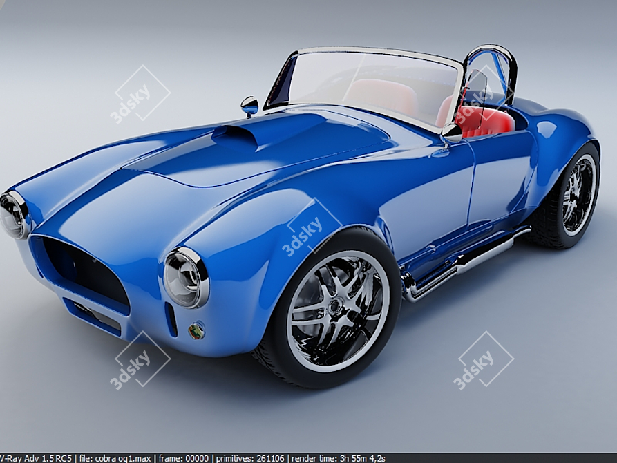 Title: Revved Up AC Cobra Performance 3D model image 1